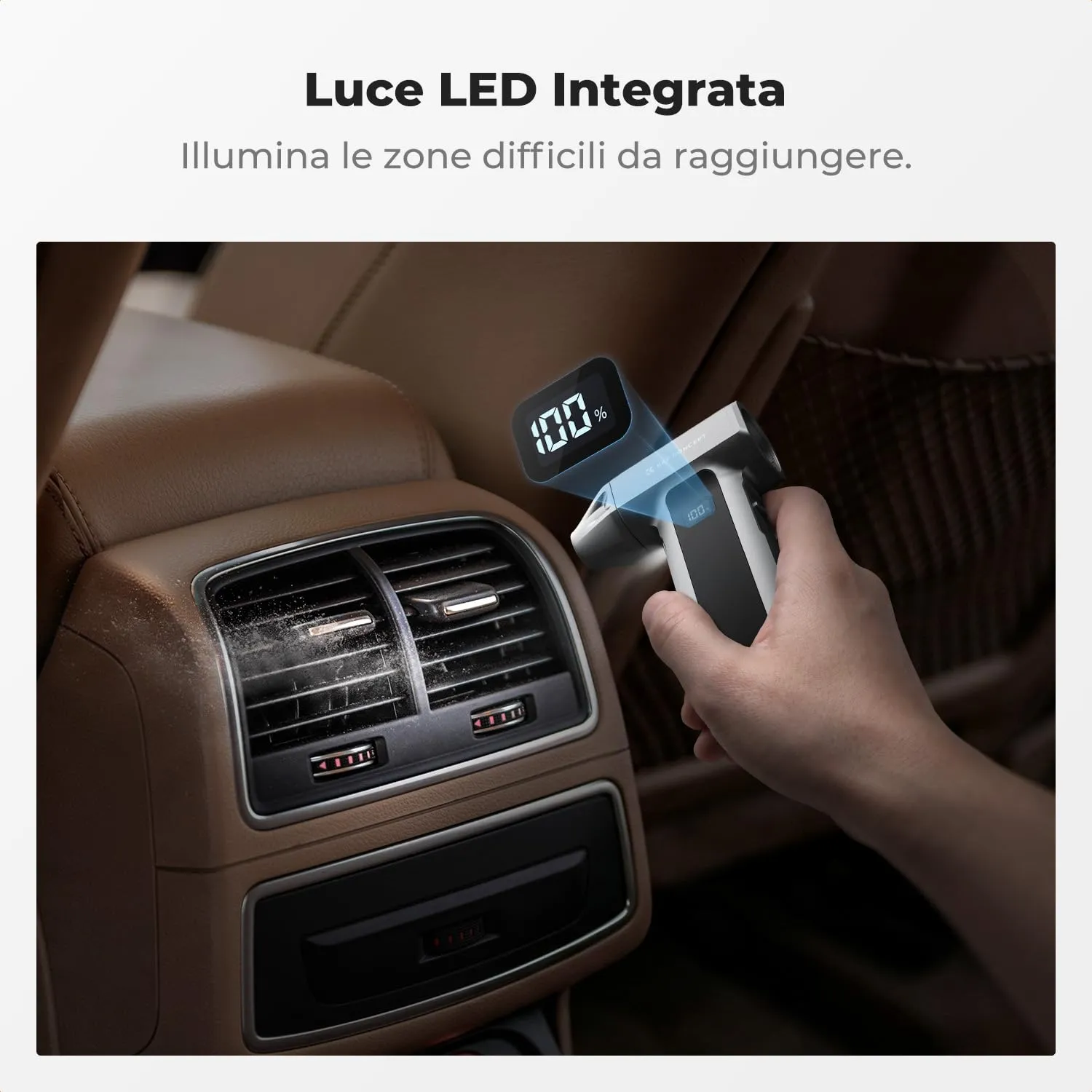 K&F Concept 2 in 1 Soffiatore Aspiratore Elettrico 130K LED