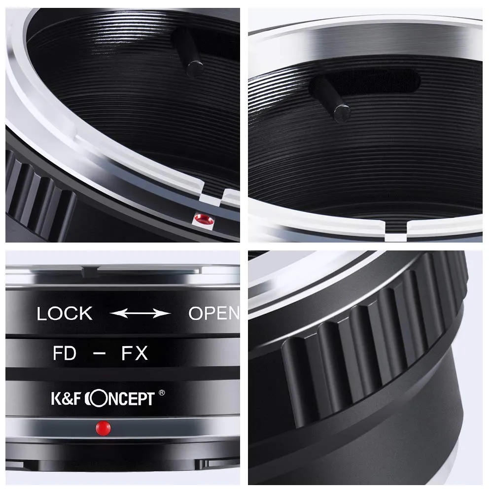 K&F Concept FD-FX adattatore obiettivi Canon FD-Fuji X manuale