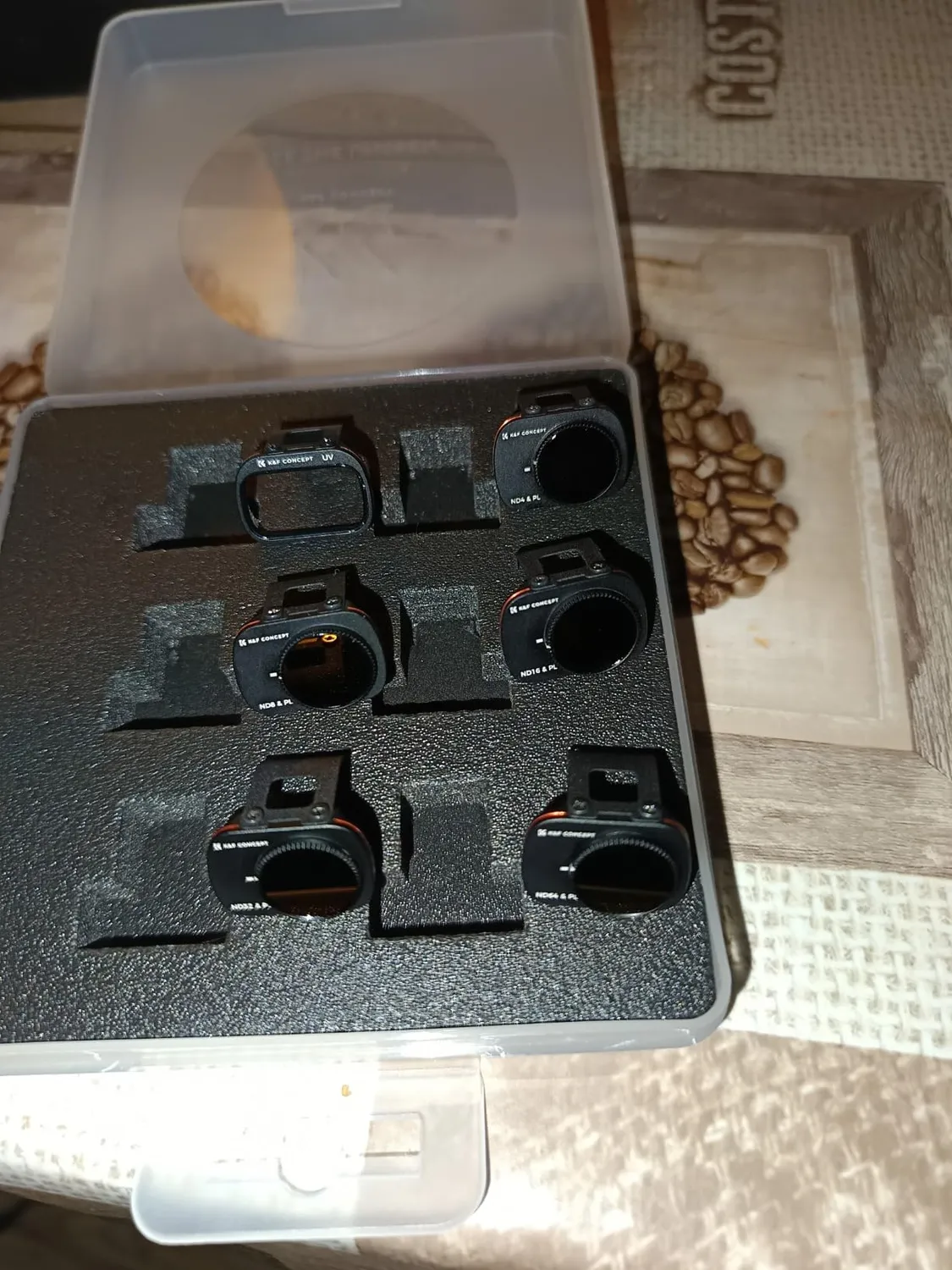 K&F Concept Mini kit filtri 6 pack ND-PL UV vetro