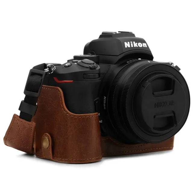 MegaGear Nikon Z50 MG1812 custodia pelle marrone ever ready