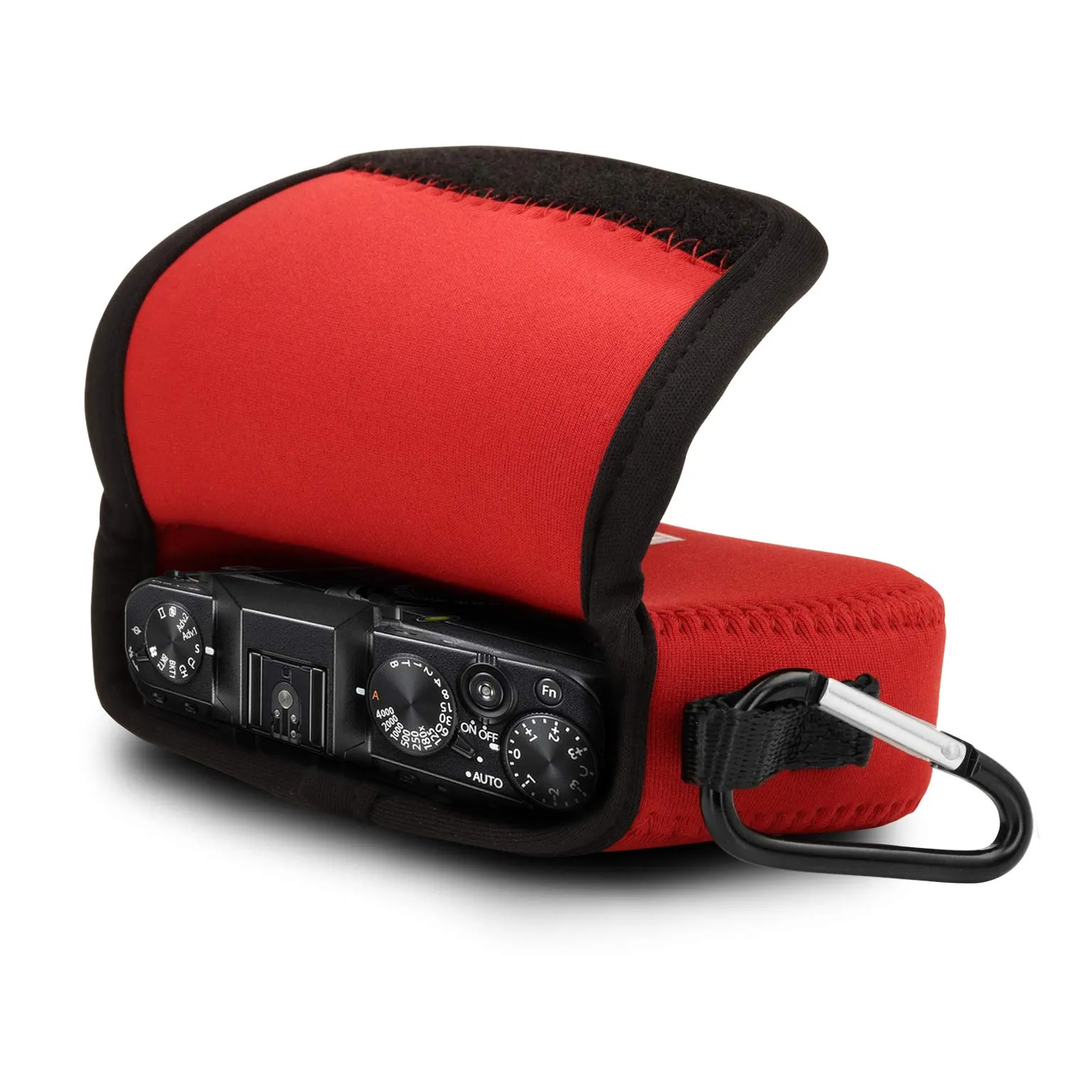 MegaGear MG715 custodia neoprene rossa per Fujifilm X70 leggera