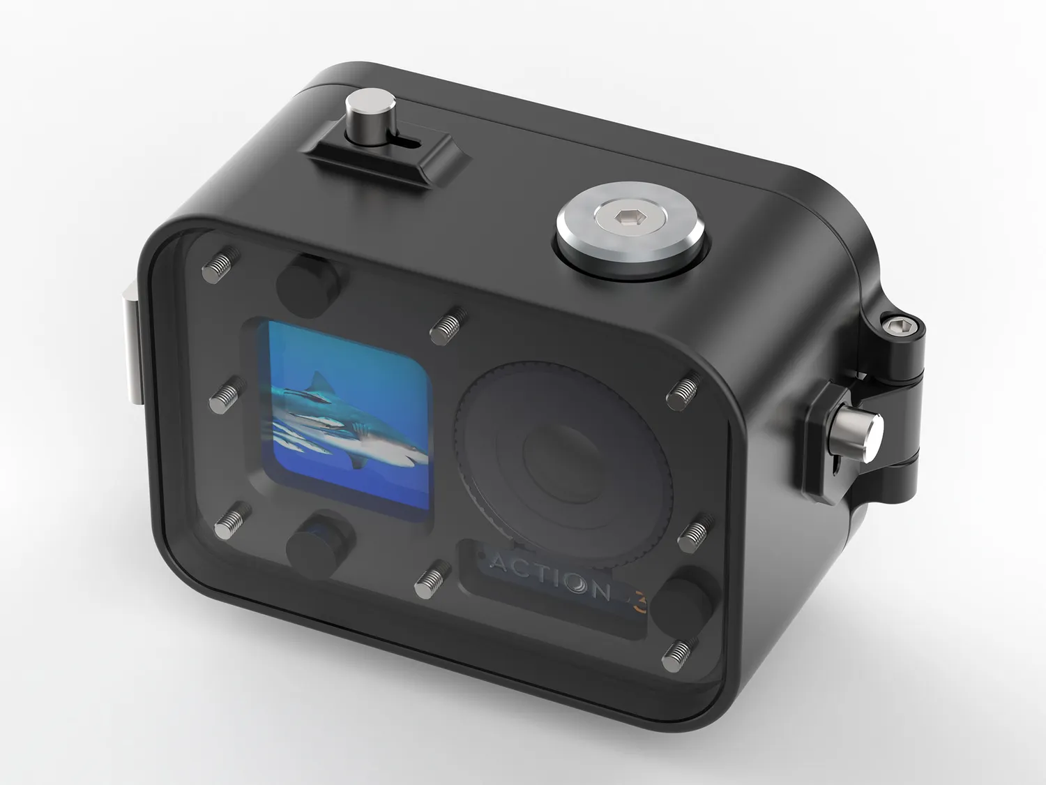 T-Housing per DJI Osmo Action 3 4 5 Pro Custodia Alluminio 250m
