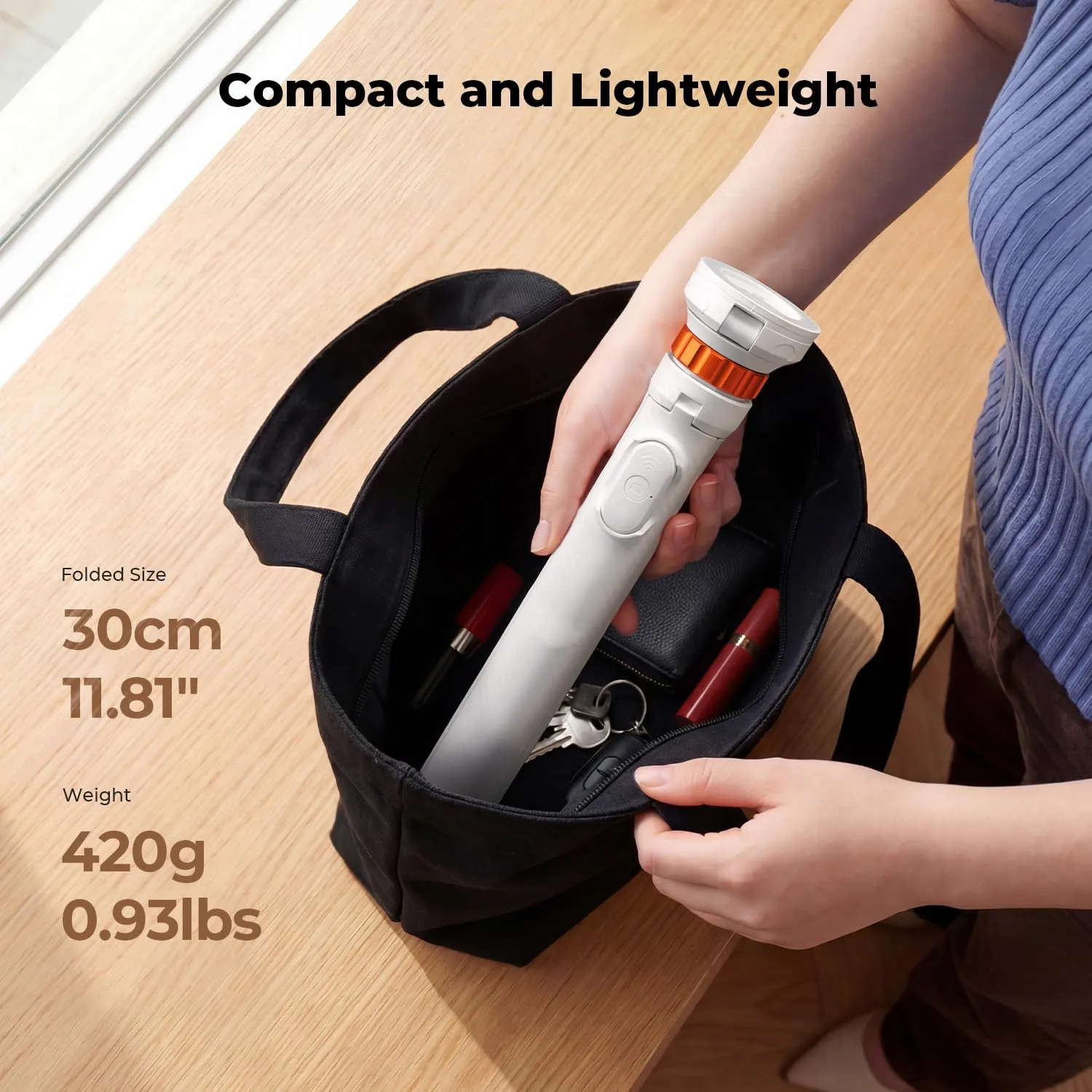 K&F Concept Treppiede Selfie Magnetico 162cm Bianco