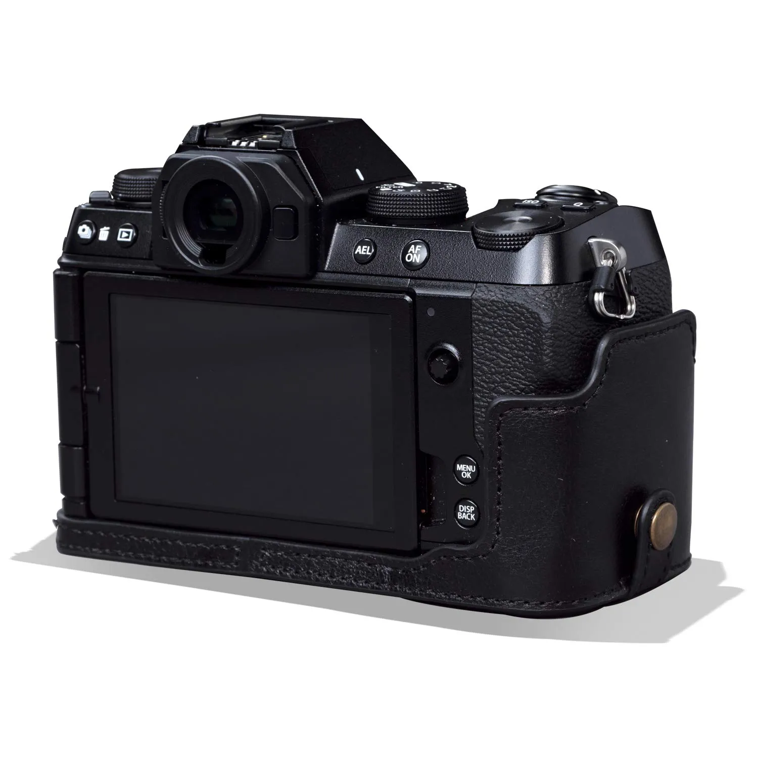 MegaGear Ever Ready X-S10 custodia vera pelle nera Fujifilm