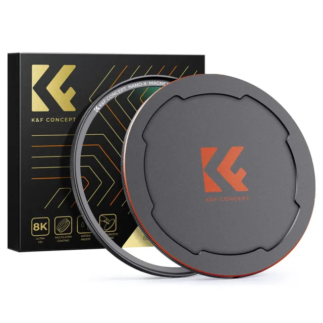 K&F Concept Nano-Xcel filtro UV magnetico 82mm + tappo
