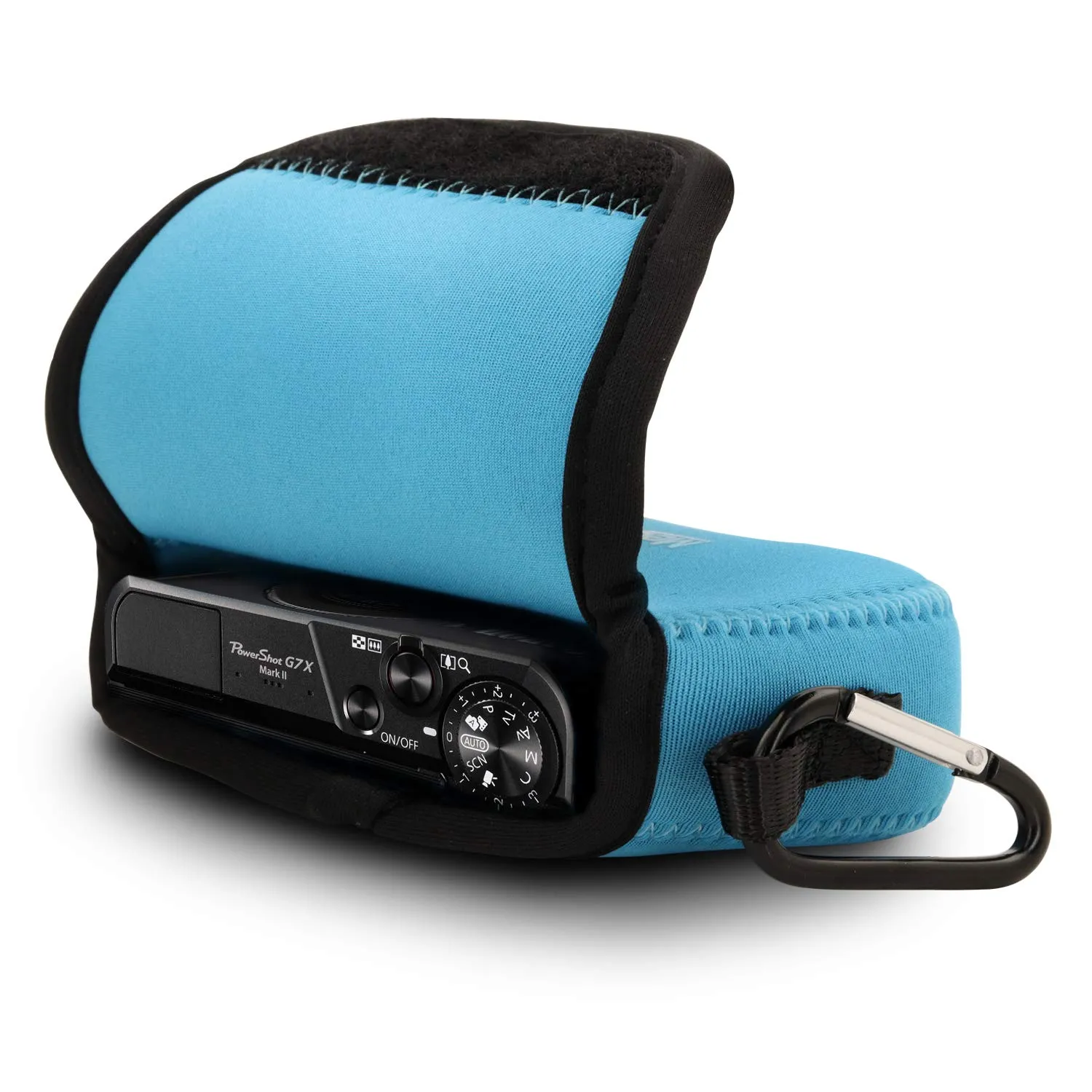 MegaGear MG371 Custodia Neoprene Blu Canon G7X Mark II G7X