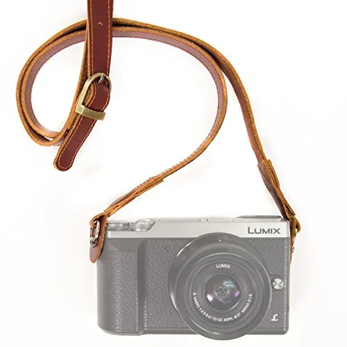 MegaGear SLR Tracolla fotocamera ecopelle marrone