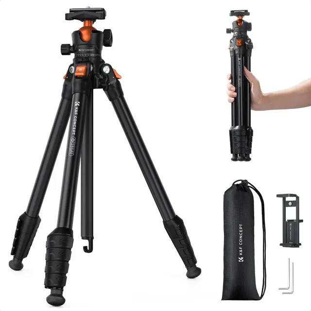 Concept O235A1+BH-40 Treppiede Alluminio 163cm 10kg Testa 40mm