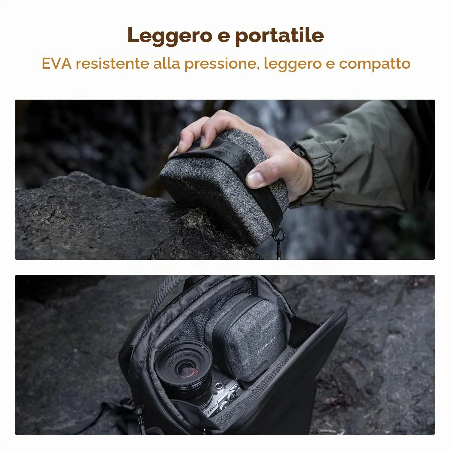 K&F Concept custodia filtri 10 slot taglia L EVA