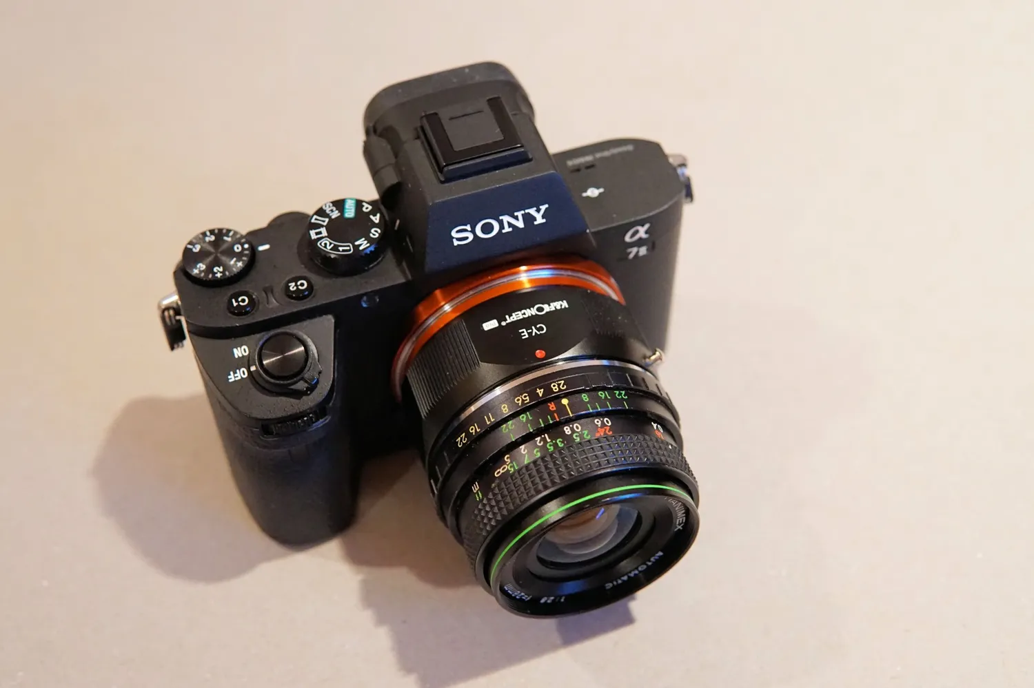 K&F Concept Contax Yashica-Sony E adattatore obiettivi manuale