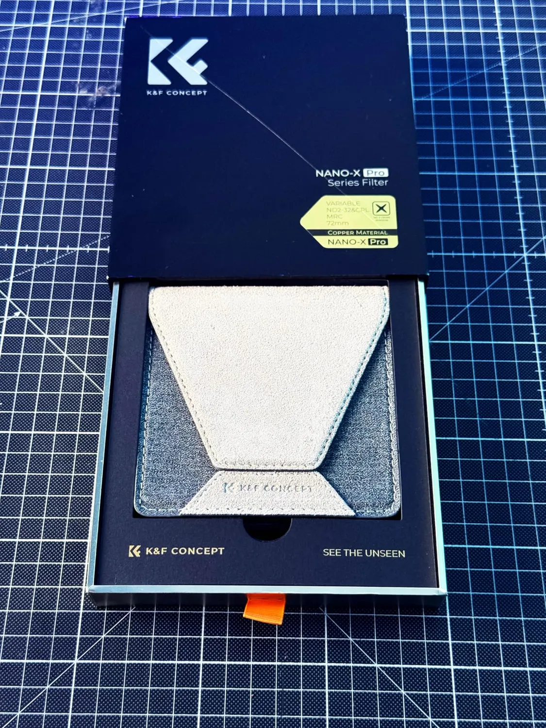 K&F Concept Nano-X PRO filtro variabile ND2-32 CPL 62mm ottone