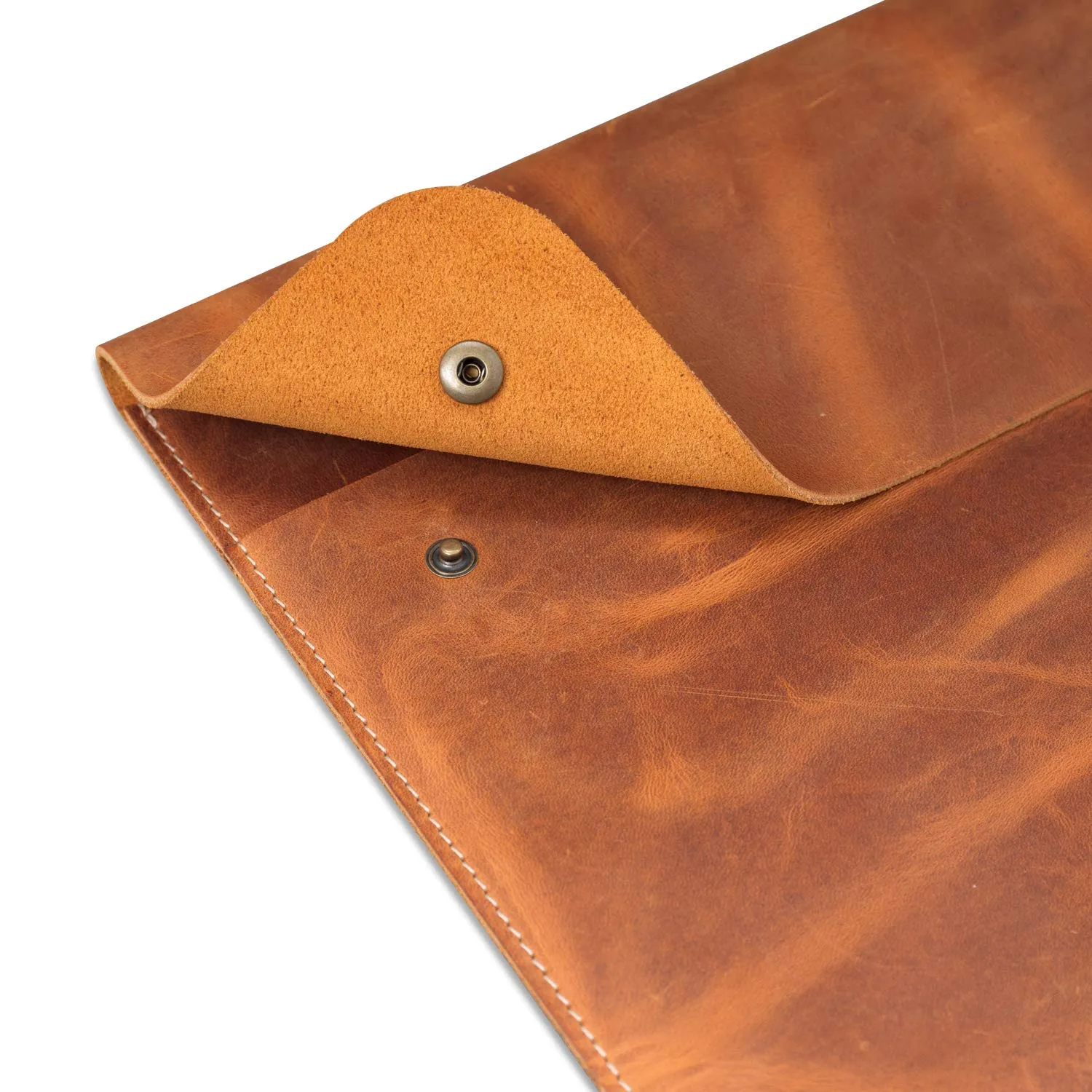 MegaGear Leather custodia laptop 13,3" vera pelle cammello