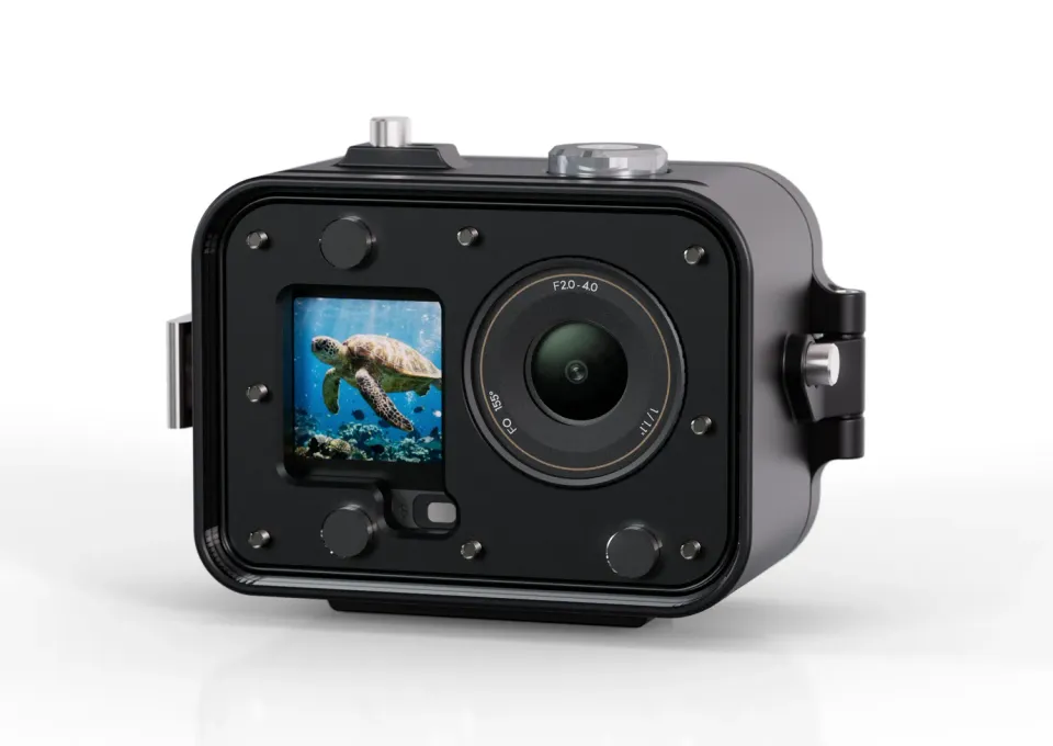 T-Housing per DJI Osmo Action 6 Custodia Subacquea Alluminio 250m