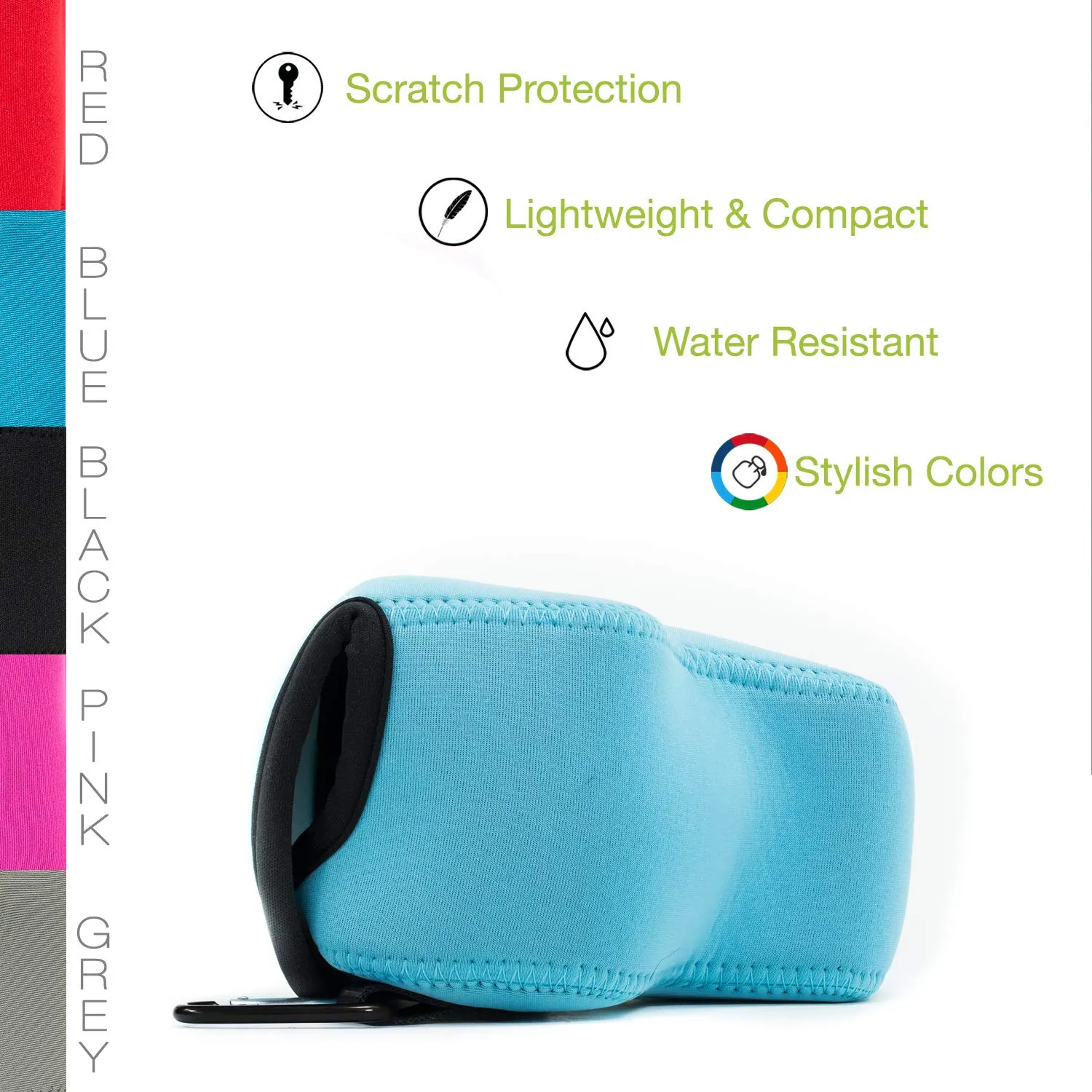 MegaGear MG848 custodia neoprene Nikon B700 blu