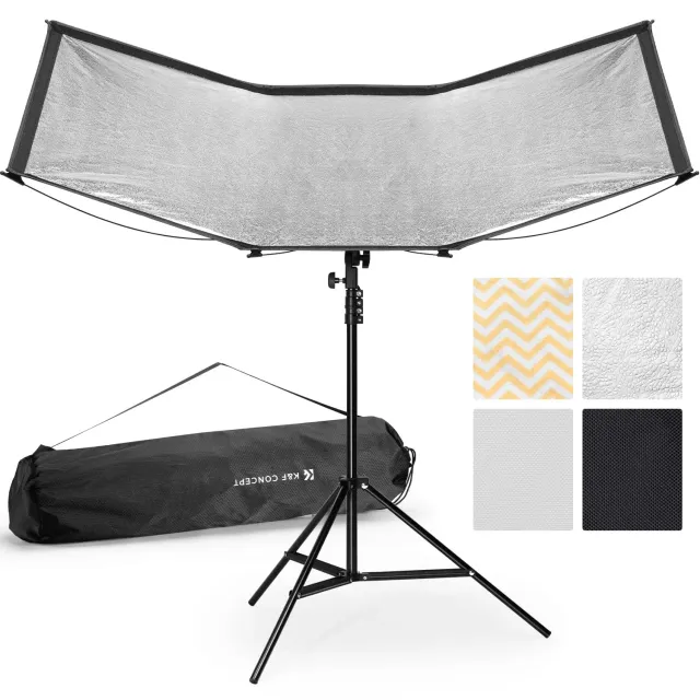 K&F Concept Riflettore Curvo 123x65cm con treppiede