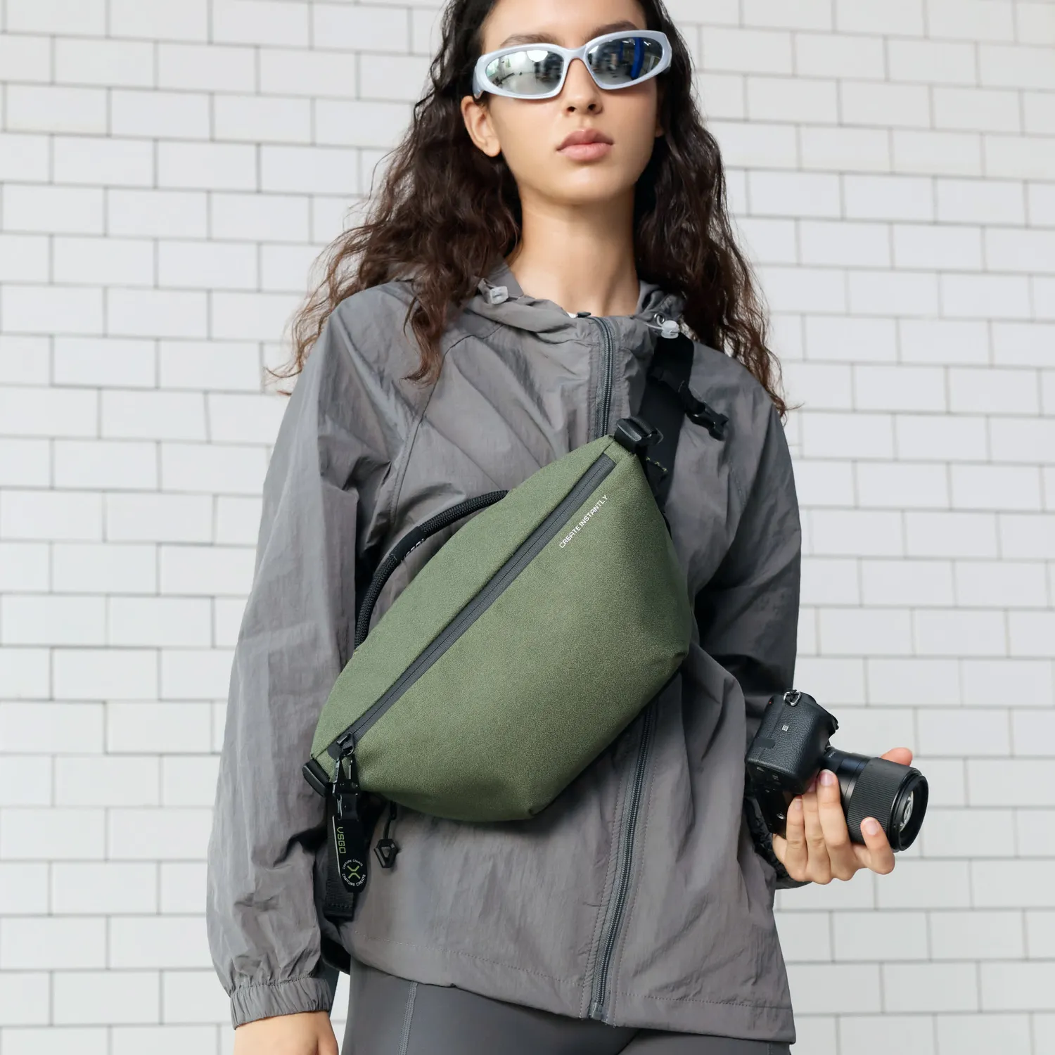 VSGO Black Snipe borsa foto 4L moss impermeabile