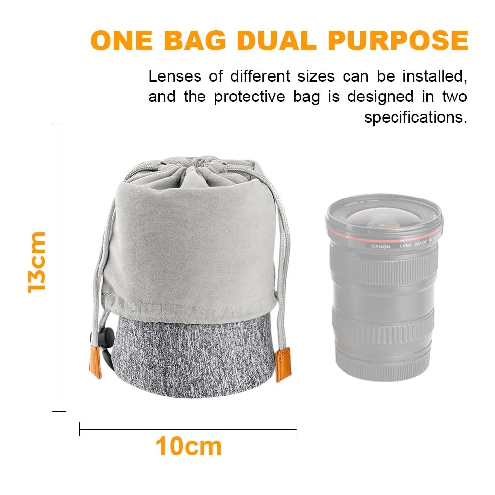 K&F Concept Custodia Obiettivo 2in1 Neoprene 180mm