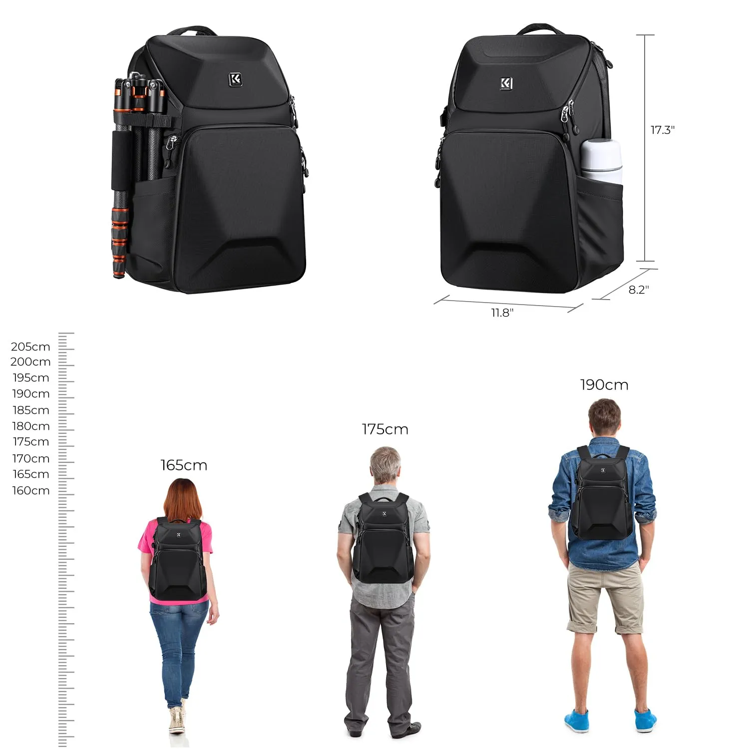 K&F Concept zaino fotocamera 20L impermeabile reflex