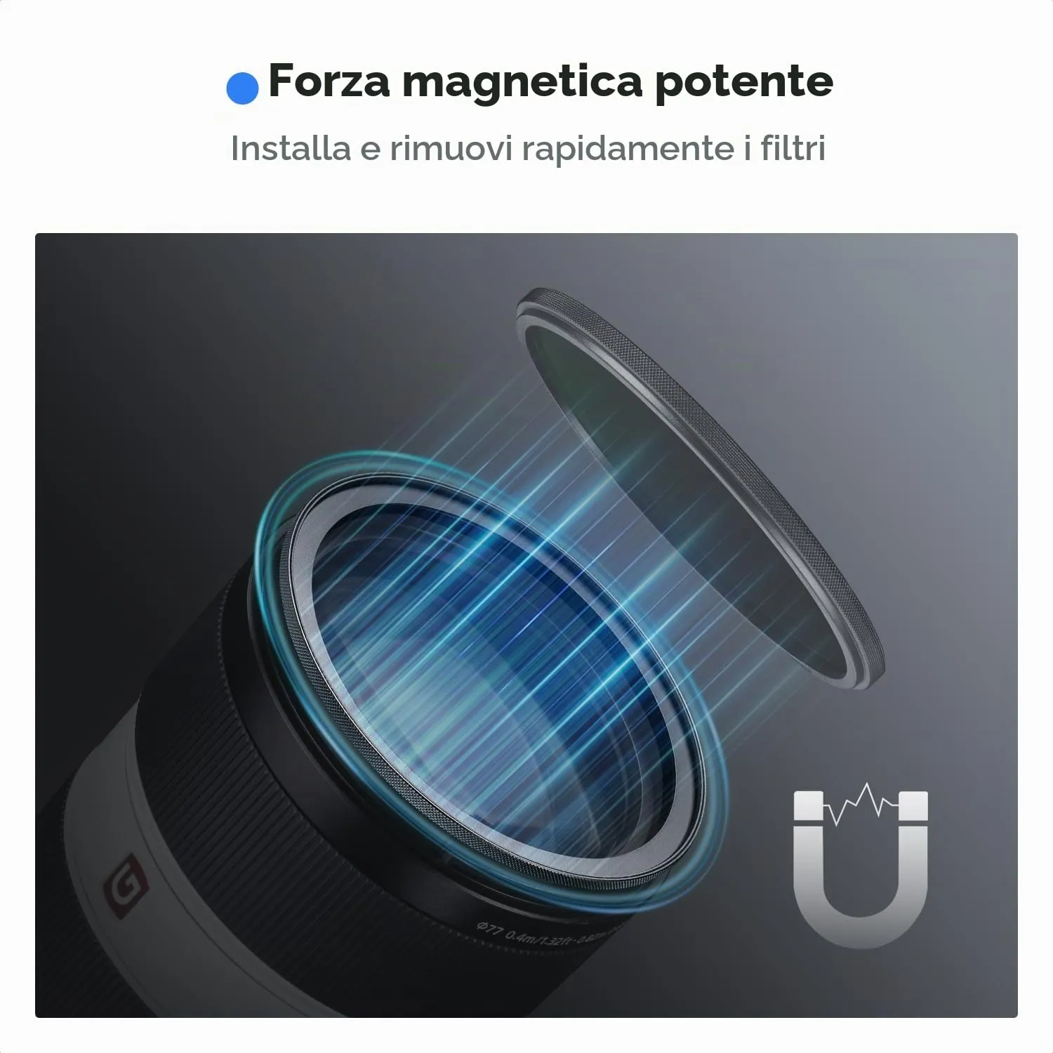 K&F Concept Anello Adattatore Magnetico Filtri 67mm-77mm