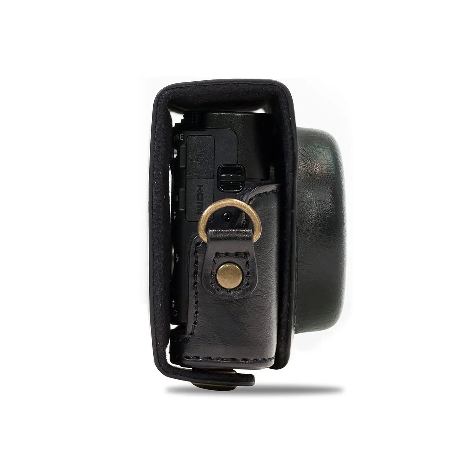 MegaGear MG283 custodia ecopelle nera RX100 III VI