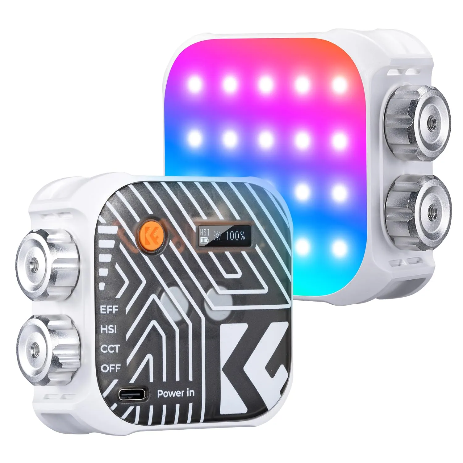 K&F Concept L01 luce video RGB 2500-9900K nera