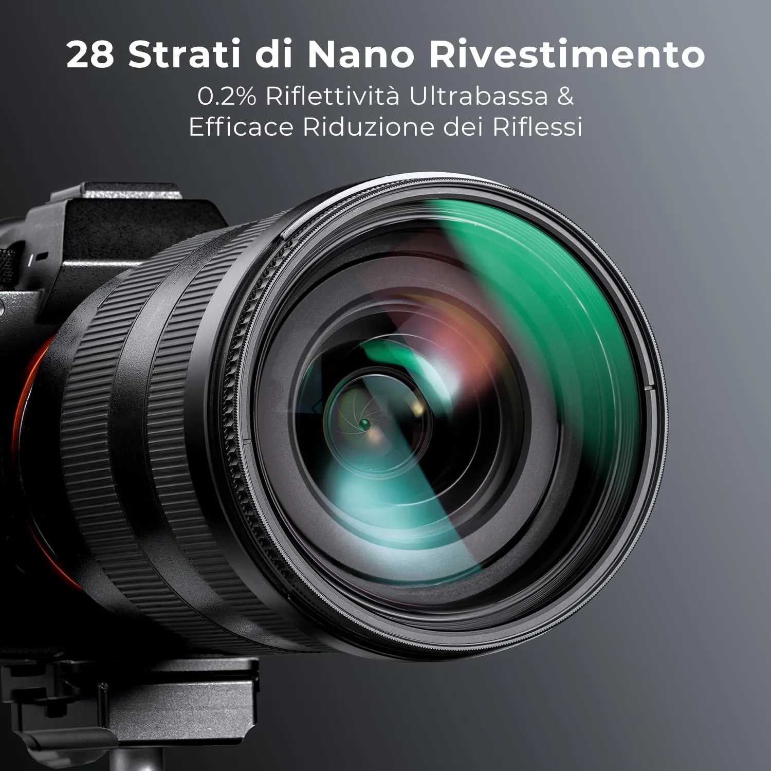 K&F Concept Nano-Xcel True Color Filtro CPL 82mm