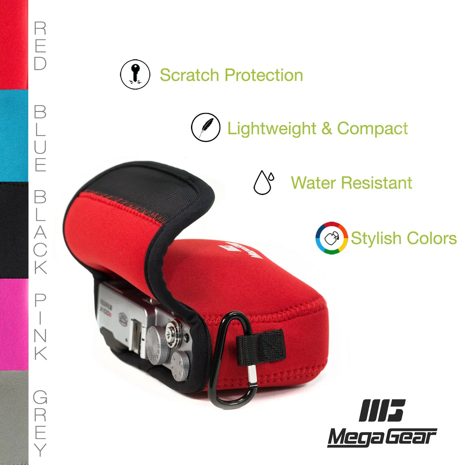 MegaGear MG1098 Custodia Neoprene Fujifilm X100 Rossa