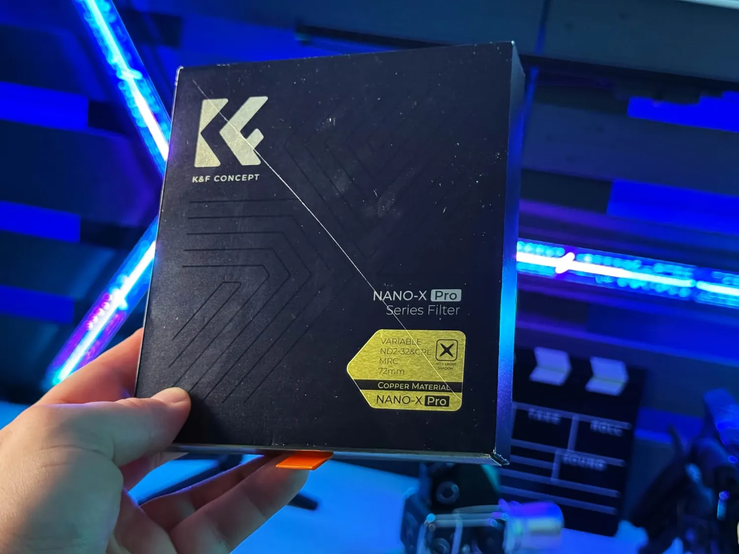 K&F Concept Nano-X PRO filtro variabile ND2-32 CPL 62mm ottone