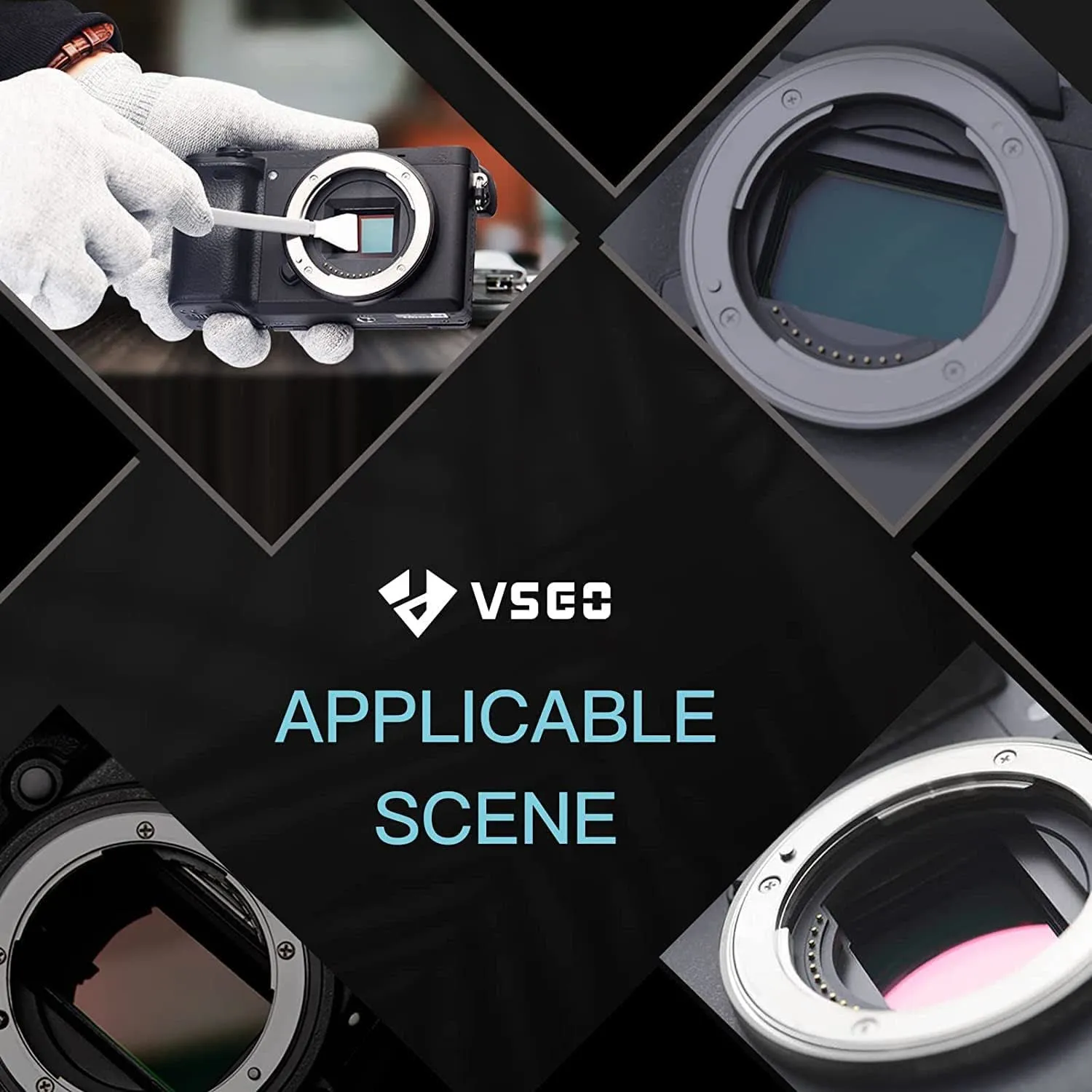 VSGO VS-S02E kit pulizia sensore 11-in-1 APS-C 16 mm