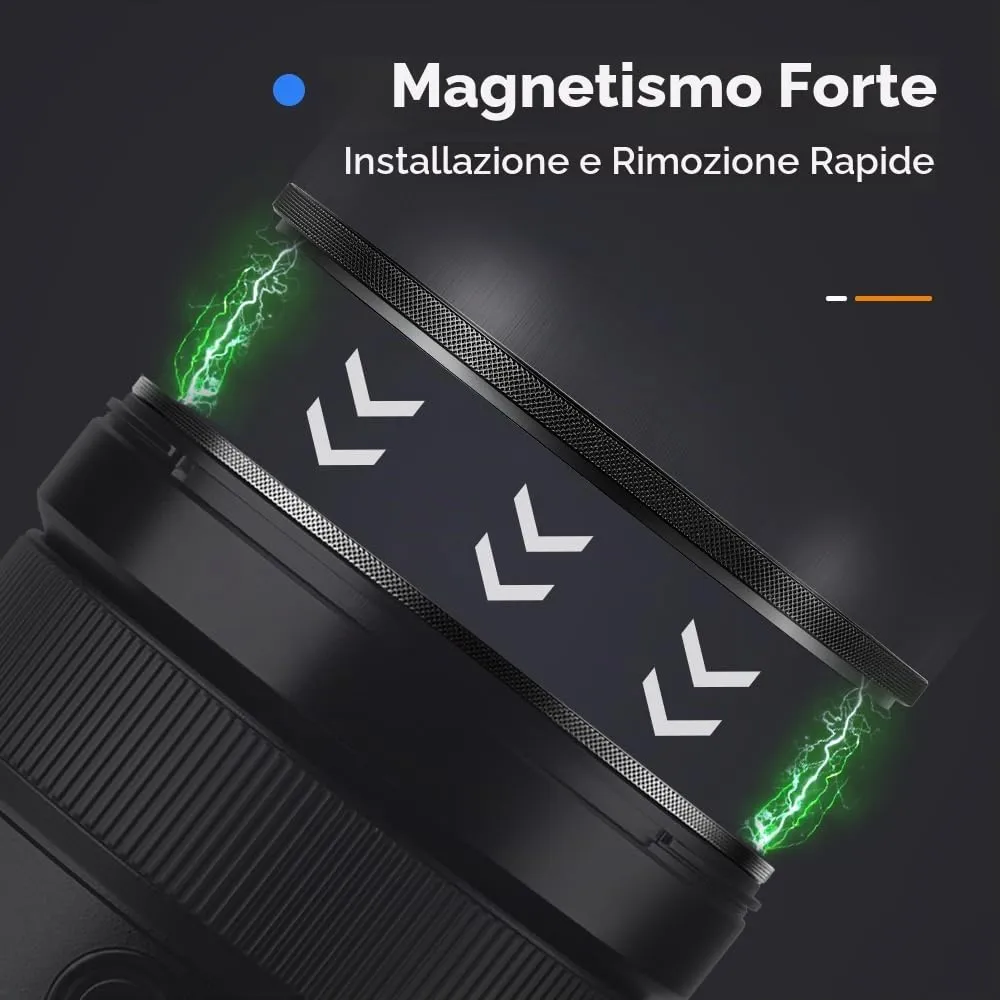 K&F Concept adattatore magnetico 82mm filtri alluminio