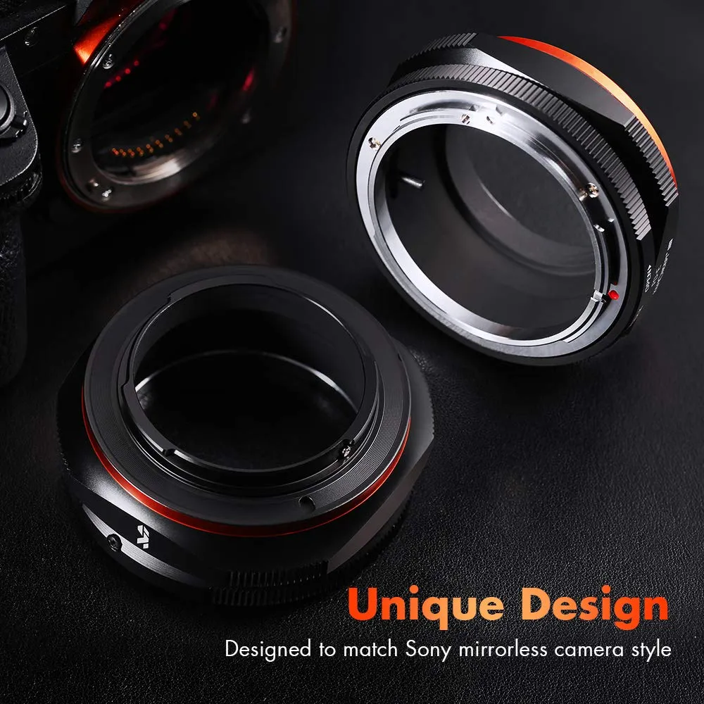 K&F Concept FD-E adattatore obiettivo Canon FD-Sony E opaco