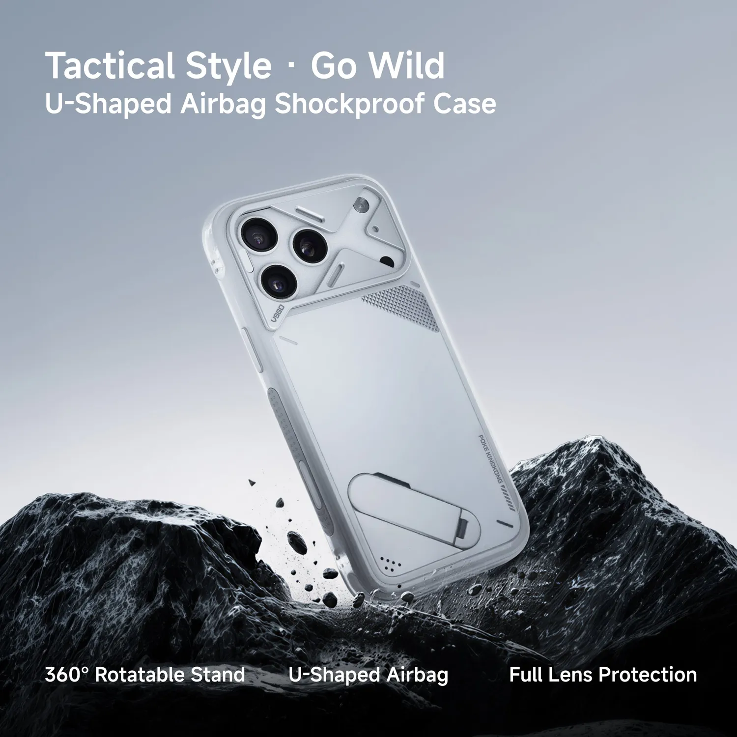 VSGO cover iPhone 18 Pro con stand 360° antiurto