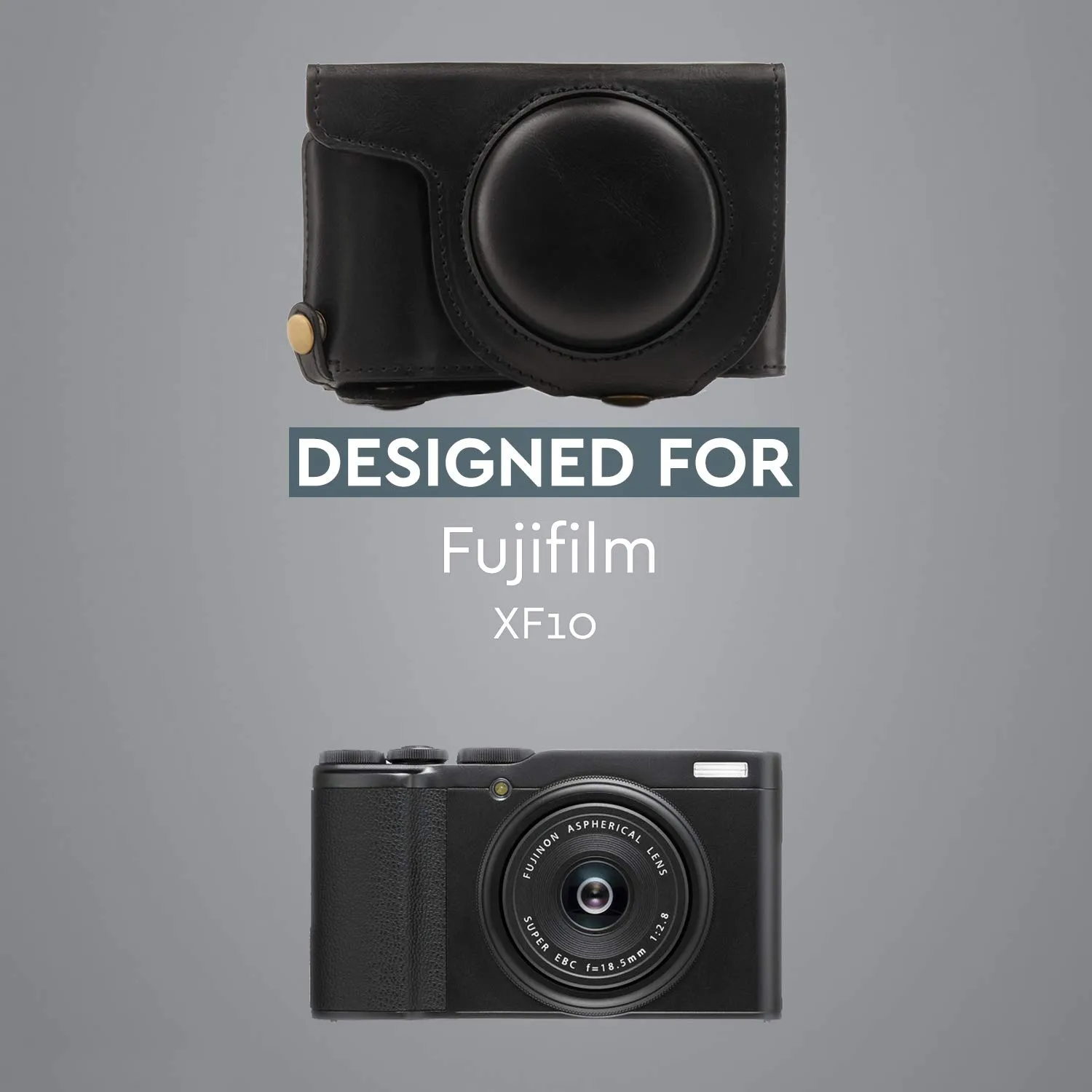 MegaGear Ever Ready Custodia Pelle Fujifilm XF10 Nera