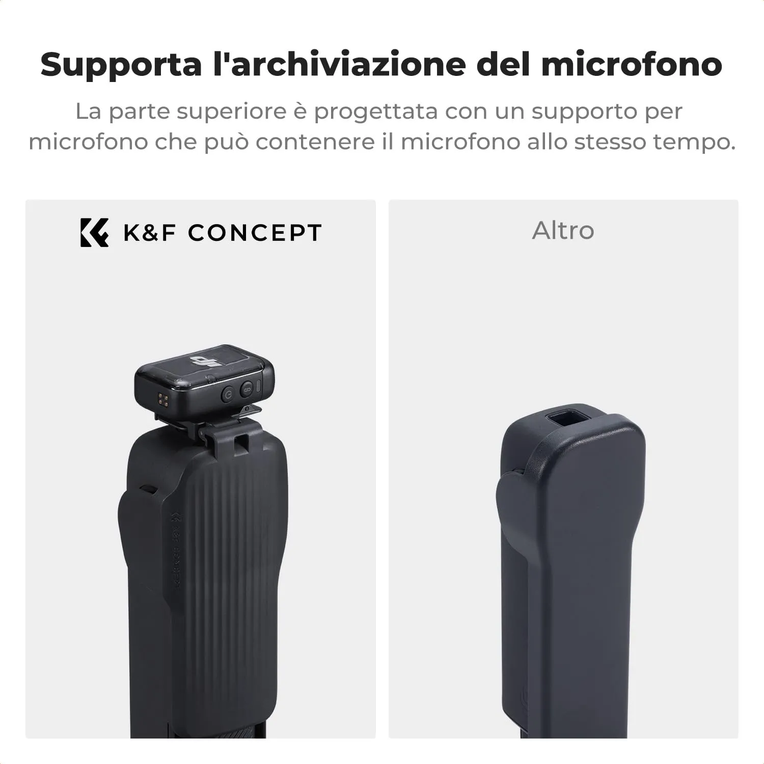 K&F Concept custodia Pocket 3 per filtri e microfono