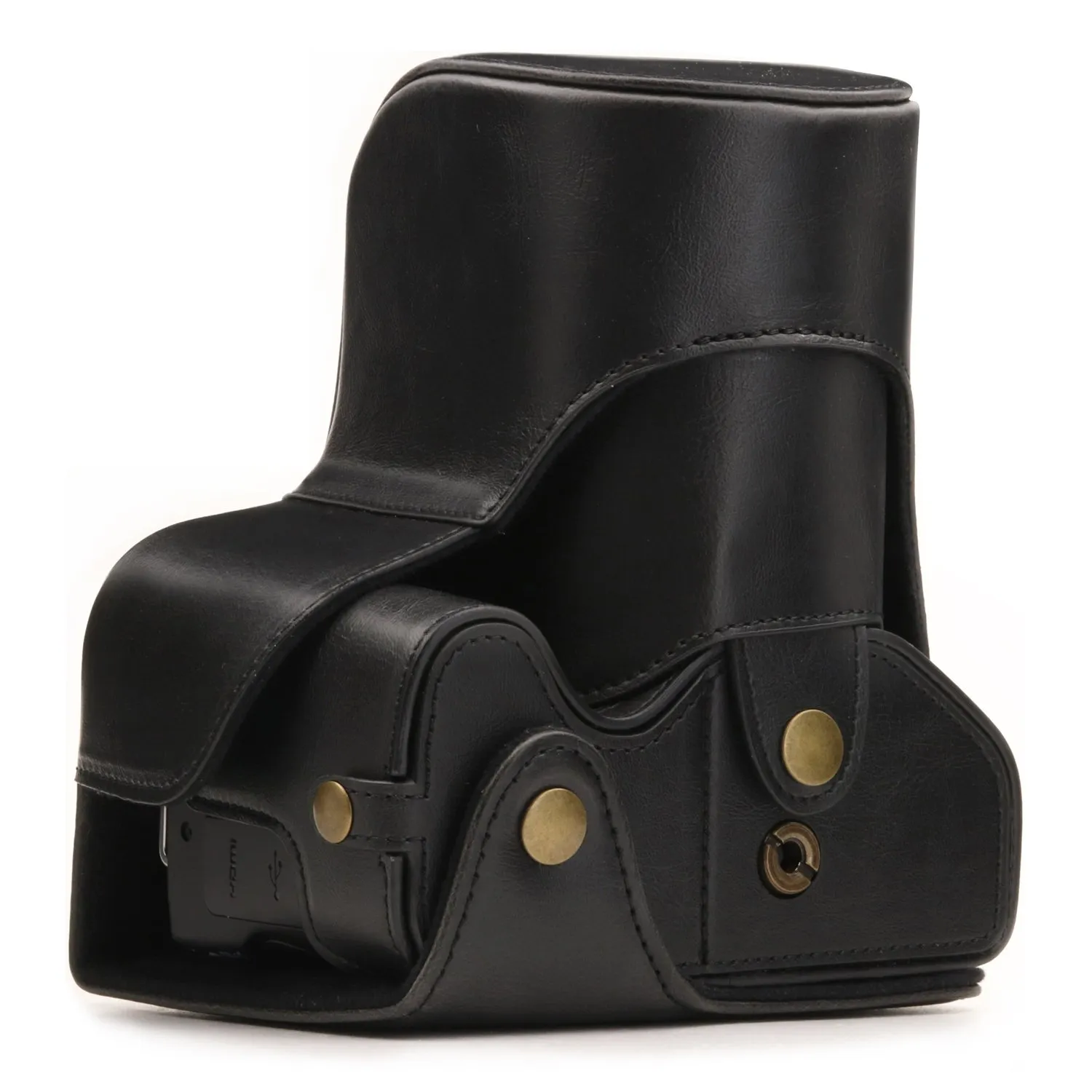 MegaGear Ever Ready custodia pelle Canon 250D 200D 18-55mm