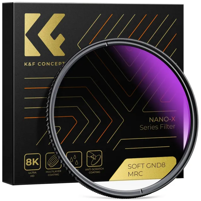 K&F Concept Filtro GND8 Graduato Soft 82mm 3 Stop