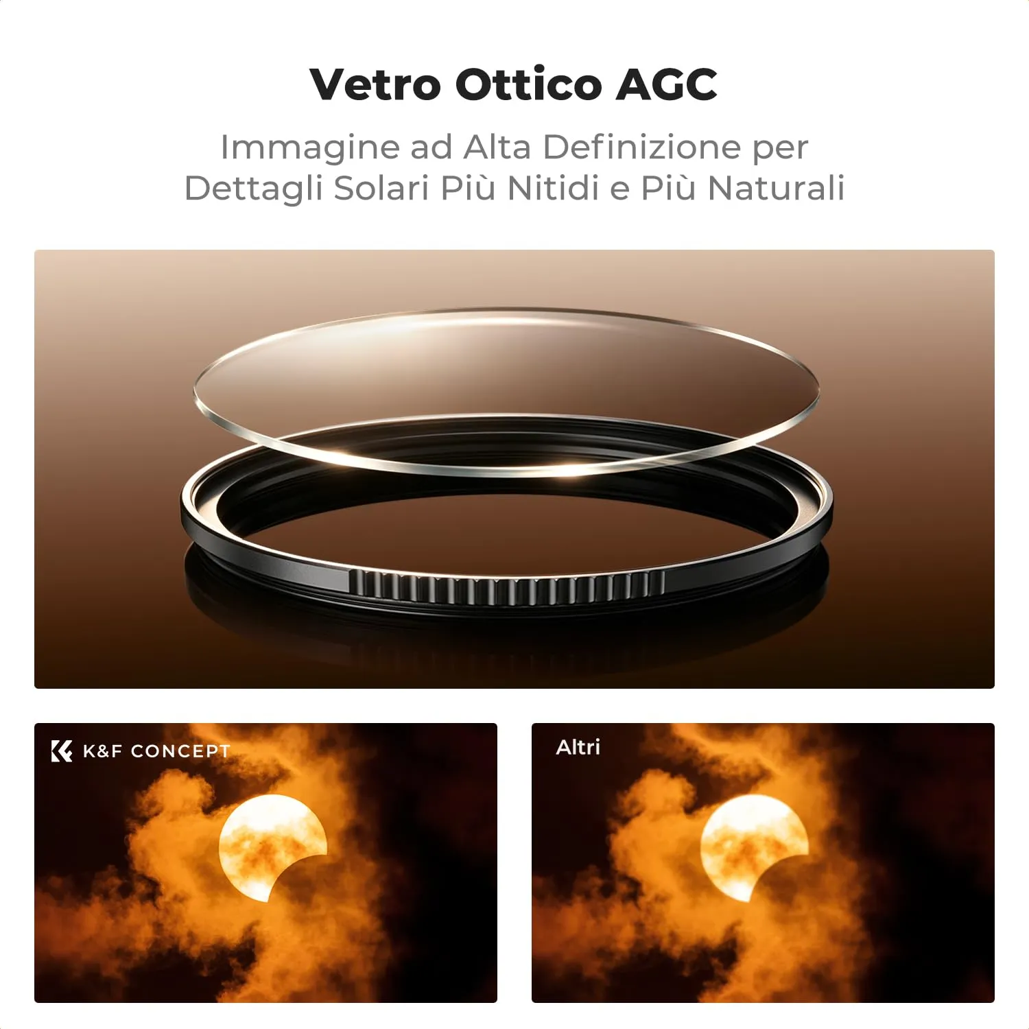 K&F Concept Nano-Xcel ND100000 filtro 82mm solare