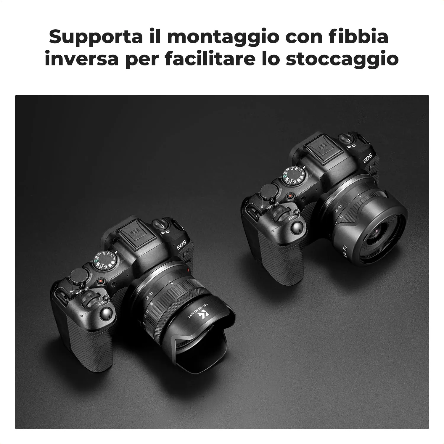 K&F Concept EW53 paraluce Canon EF-M 15-45mm RF-S