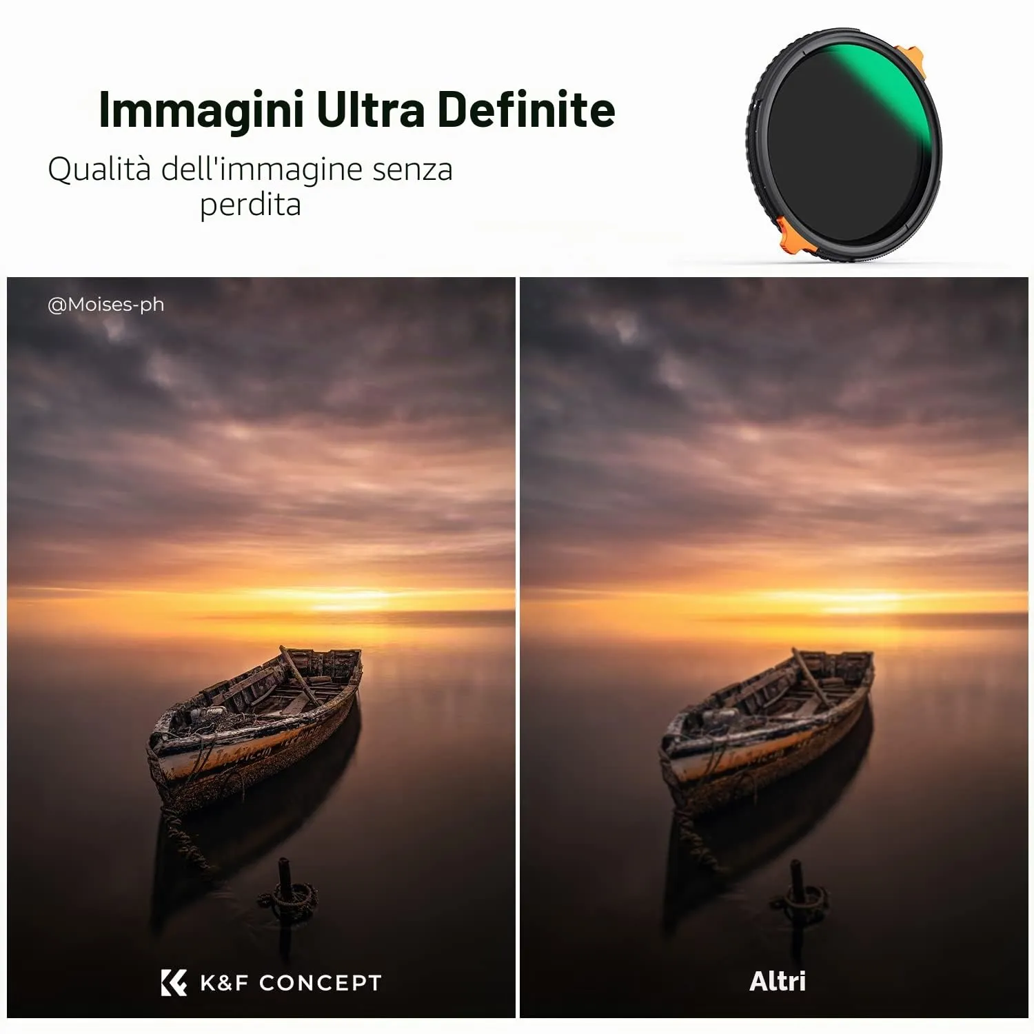 K&F Concept Nano-Xcel Filtro 67mm ND4-64 CPL 2in1