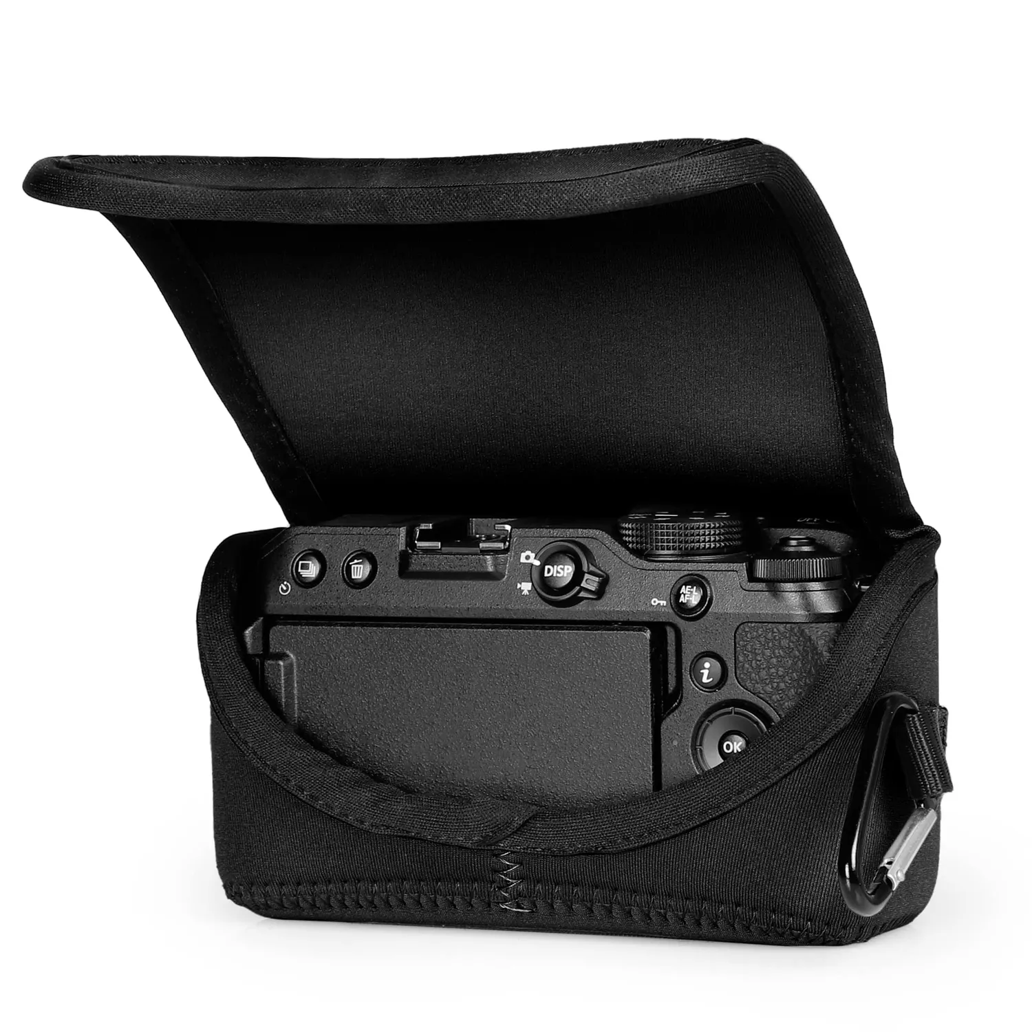 MegaGear Ultra Light Custodia Neoprene Nikon Z30 16-50mm Nera