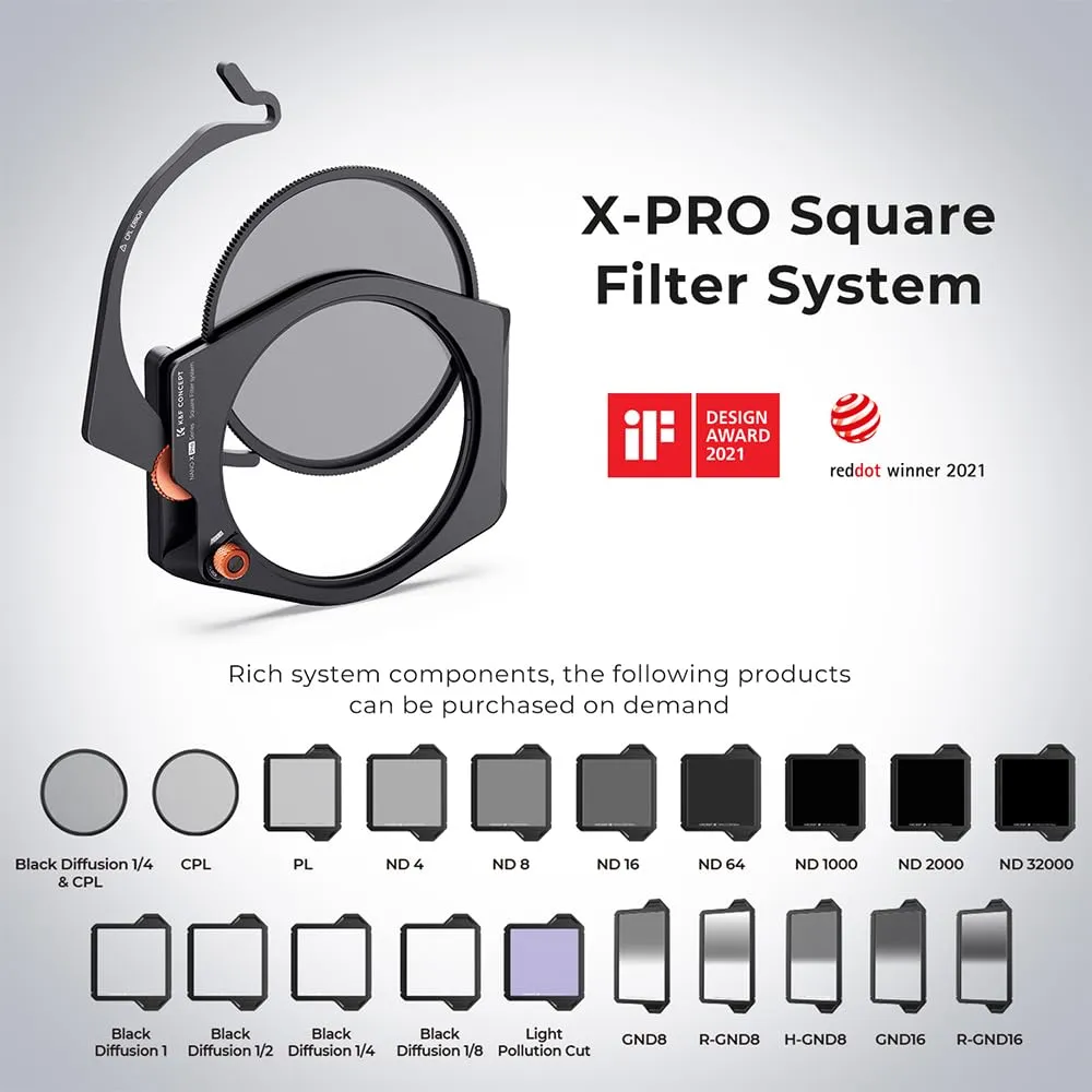 K&F Concept Nano Xcel PRO filtro GND8 reverse 100x150mm vetro