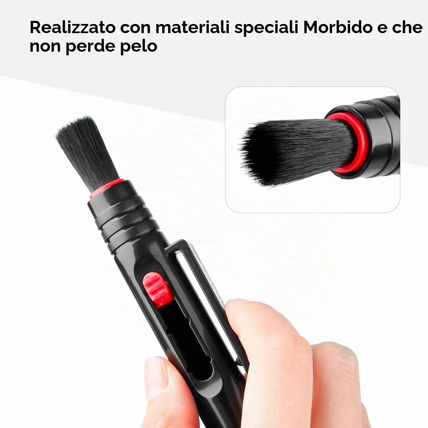 K&F Concept Penna Pulizia Lenti Carbonio spazzola