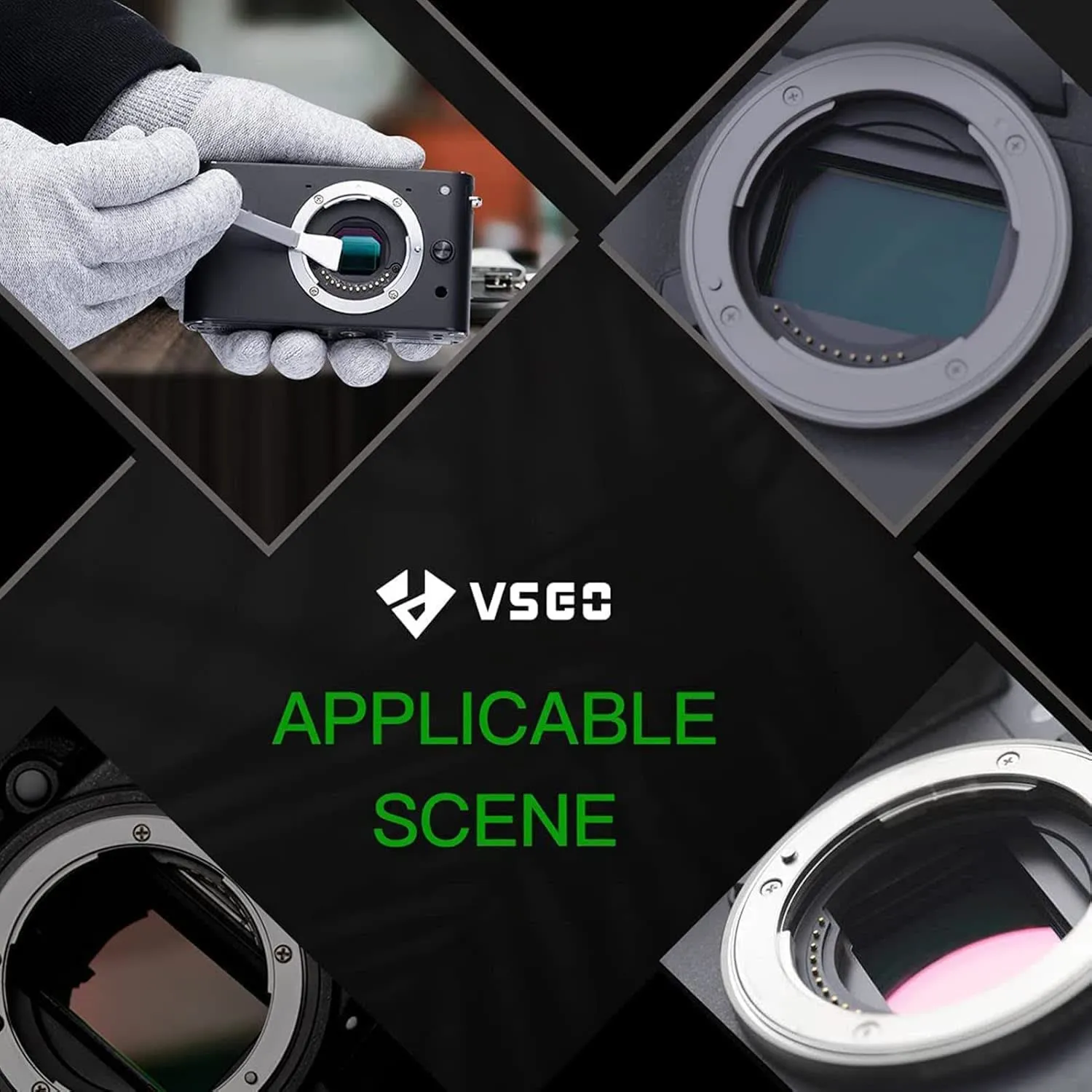 VSGO V-S01E Micro 4/3 Bastoncini Pulizia Sensore 12pz