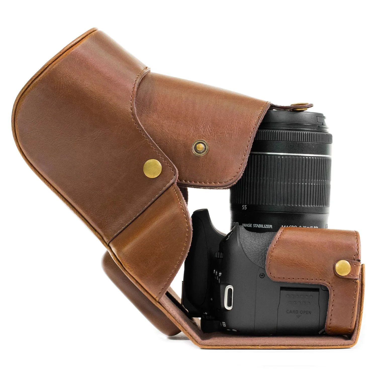 MegaGear Ever Ready MG1185 custodia fotocamera marrone scuro ecopelle