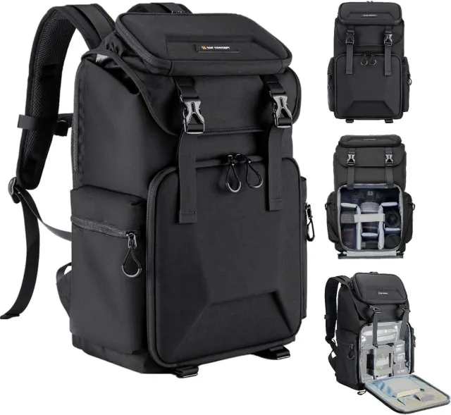 K&F Concept Zaino Fotocamera Nero 25L