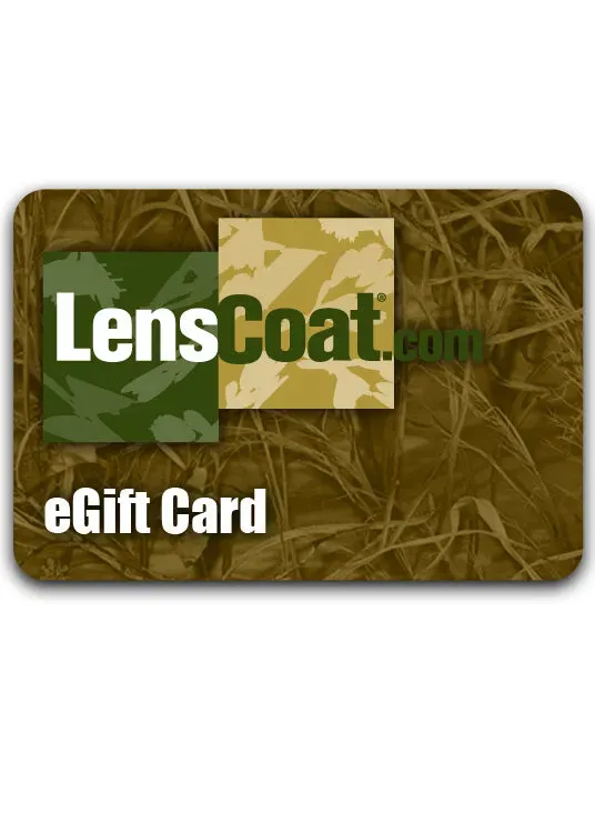 LensCoat eGift Card buono regalo fotografia 15$