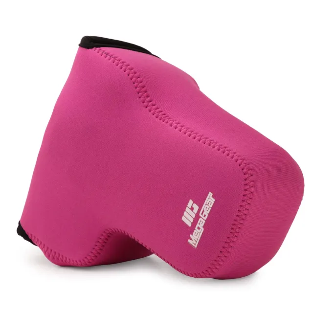 MegaGear MG1920 custodia neoprene Fujifilm X-T4 rosa acceso