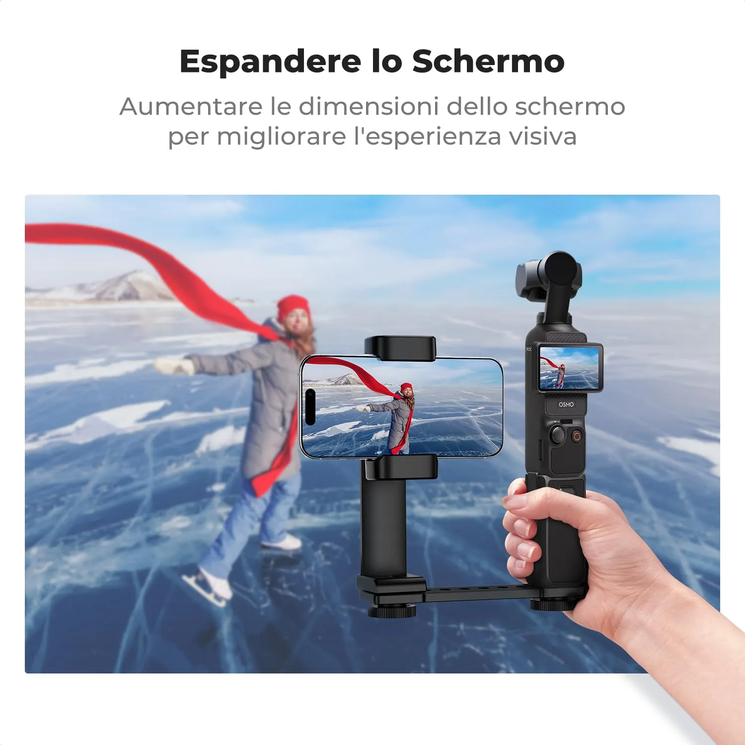 K&F Concept Supporto Telefono DJI Osmo Pocket 3/4 Vlog