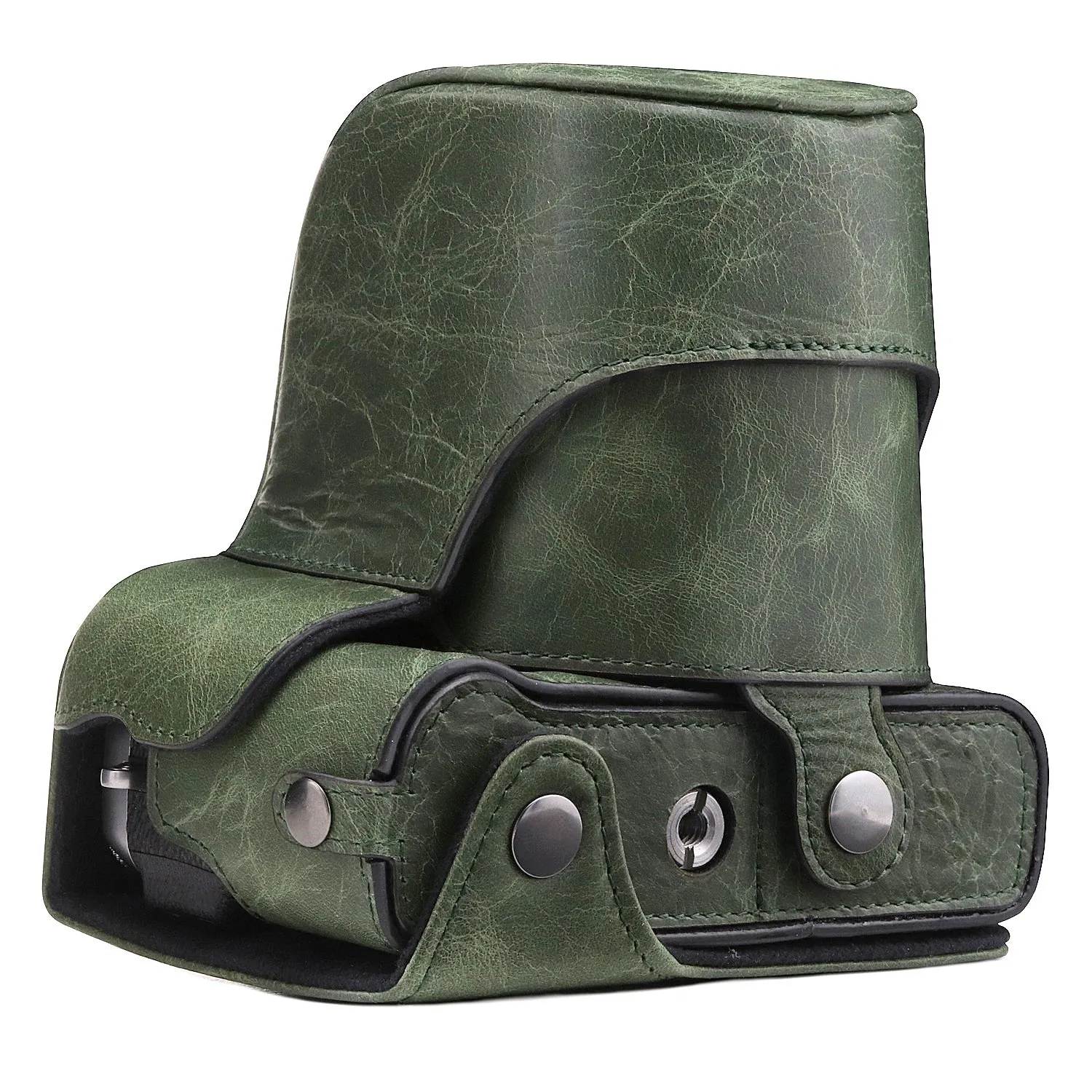 MegaGear Ever Ready custodia vera pelle Fujifilm X-E3 verde