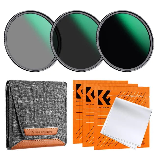 K&F Concept Nano-Dazzle 82mm kit filtri ND8 ND64 ND1000
